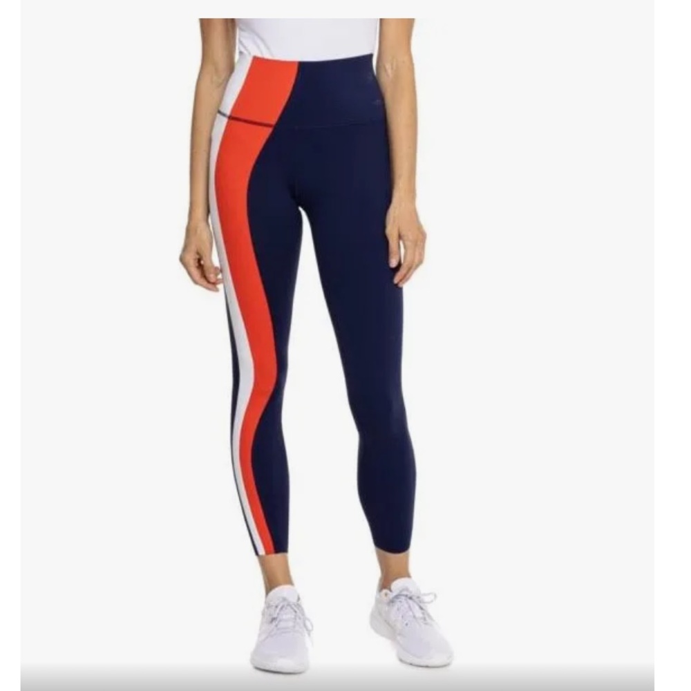NEW💙❤️G/FORE PATRIOT NAVY SOFT TECH OPS Striped Leggings - High Rise $155